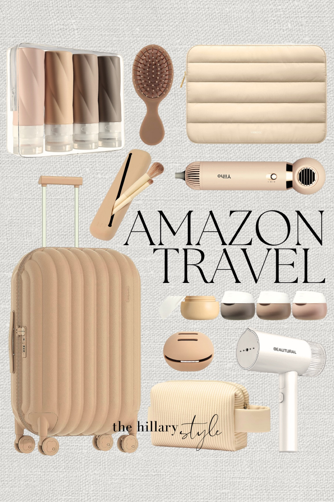 Amazon Travel

Amazon, Amazon Travel, Amazon Finds, Found it On Amazon, Luggage, Amazon Gadgets, Travel Bag, Aesthetic Travel, Travel Hair Dryer, Travel Steamer, Travel Makeup Bag, Fluted Luggage, Laptop Case, Travel Bottles, Vacation, Summer Fashion, Travel Essentials, Makeup Brush Holder, Makeup Sponge Holder, Travel Container, Neutral Travel

#LTKstyletip #LTKtravel #LTKFind