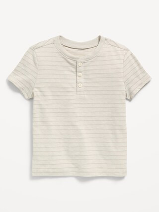 Short-Sleeve Textured Henley T-Shirt for Toddler Boys | Old Navy (US)
