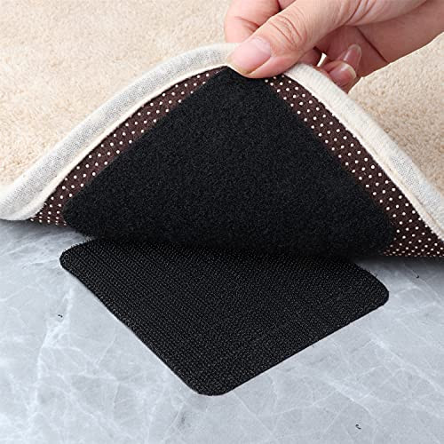 10pack Grippers for Rug, Non Slip Rug Pads Gripper for Hardwood Floors, Anti Slip Carpet Tape for Area Rugs, Anti Curling Rug Non Slip Tape to Keep Your Rug in Place | Amazon (US)