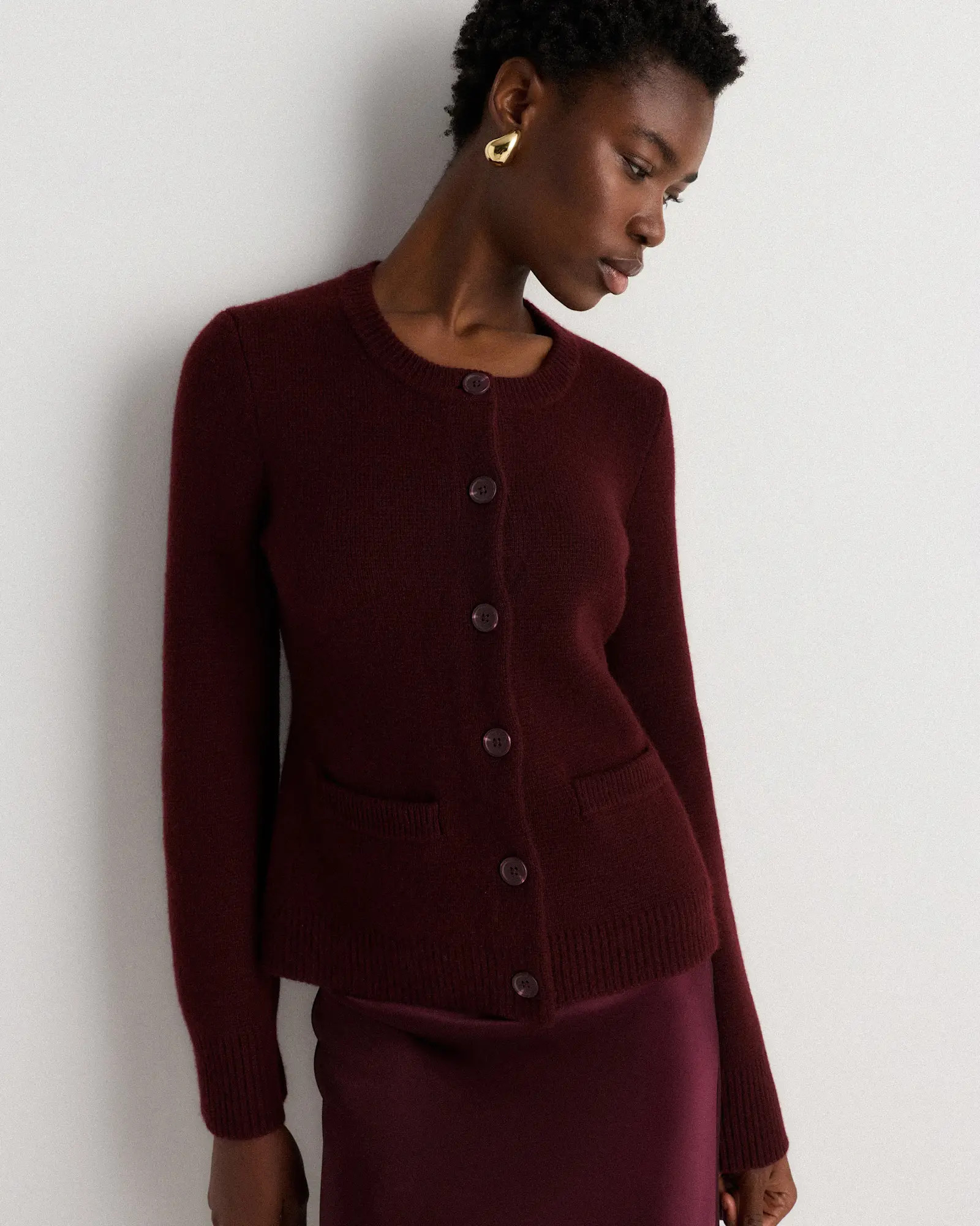 Mongolian Cashmere Structured Cardigan | Quince