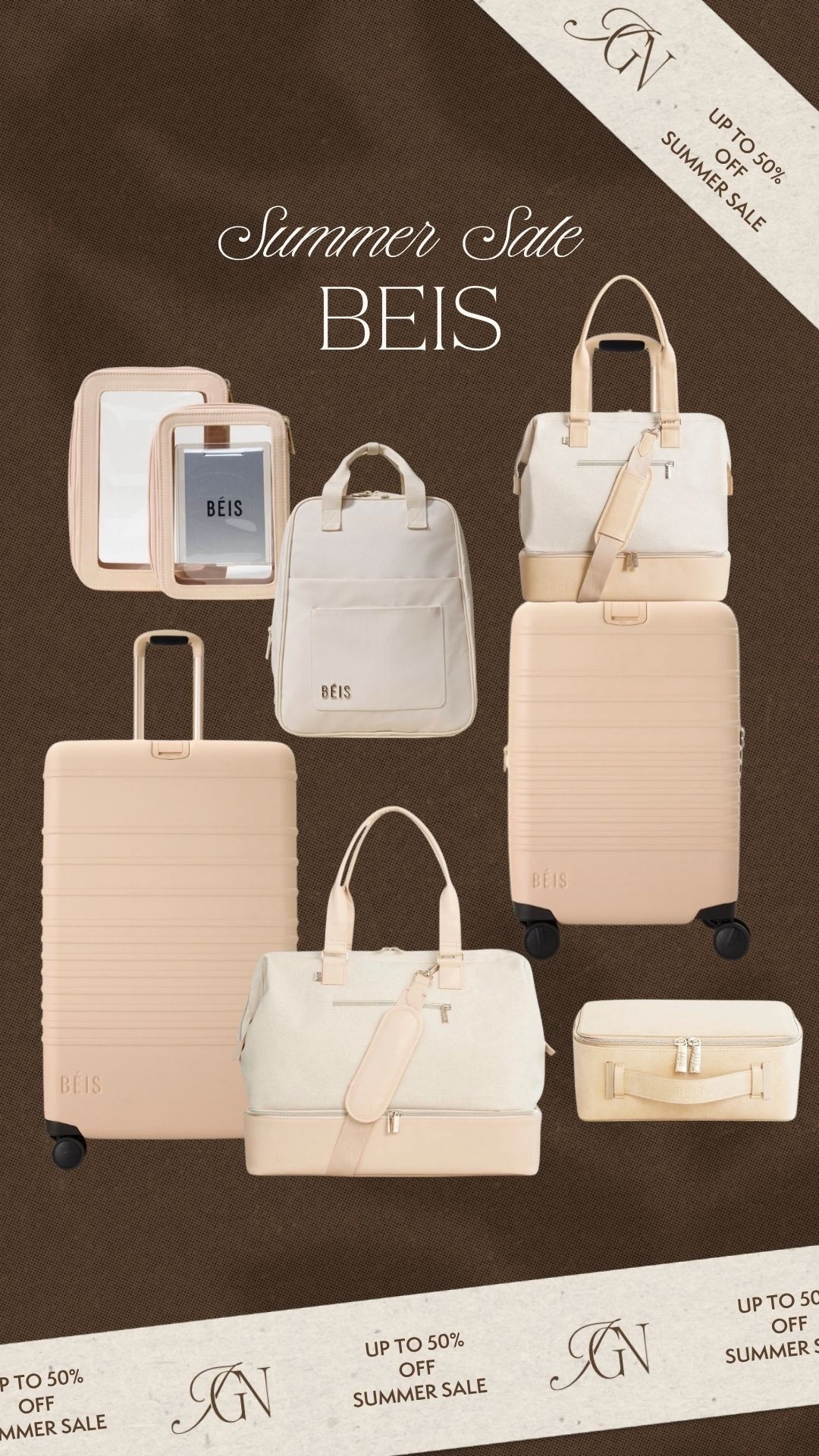 @beistravel summer sale starts now 🤎 save up to 50% off!

#travel #luggage #weekender #travel #carryon #beis #salealert

#LTKTravel #LTKSeasonal #LTKSaleAlert