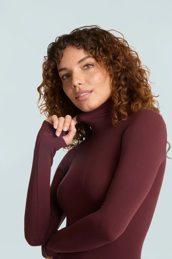 Ballet Long Sleeve Turtleneck Bodysuit | commando