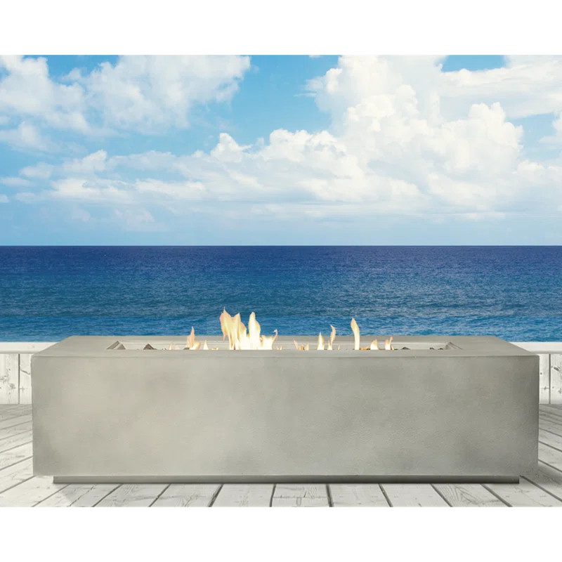 Aly Fiber Reinforced Concrete Propane Fire Pit Table | Wayfair North America
