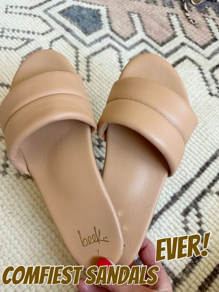 Obsessed with these Beek sandals- the padding is next level, they are so comfy and so easy to slide on a go. I am a 6.5 and did the 7 for comfort. Highly recommend

#LTKShoeCrush #LTKStyleTip #LTKSeasonal