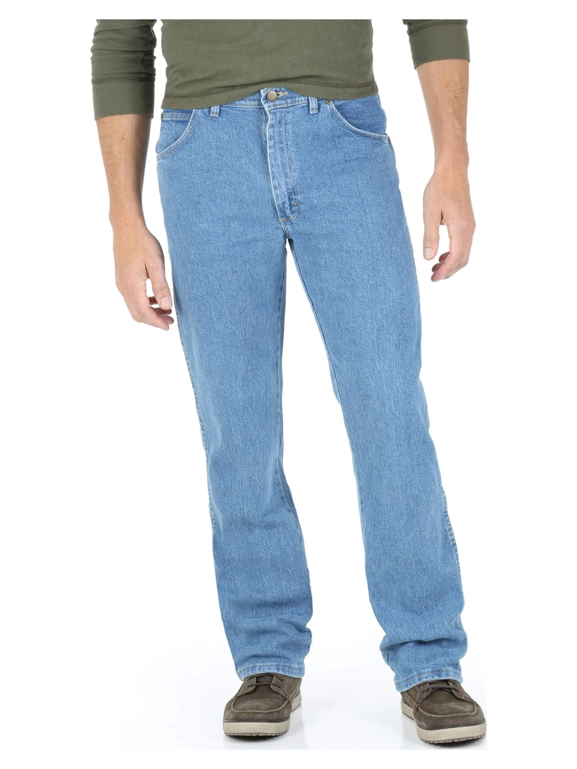 Wrangler Men's and Big Men's U-Shape for Comfort Regular Fit Jean with Comfort Flex Waistband | Walmart (US)