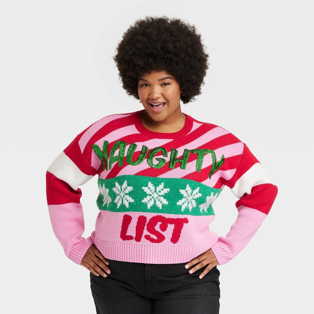 Women's Naughty List Graphic Sweater | Target
