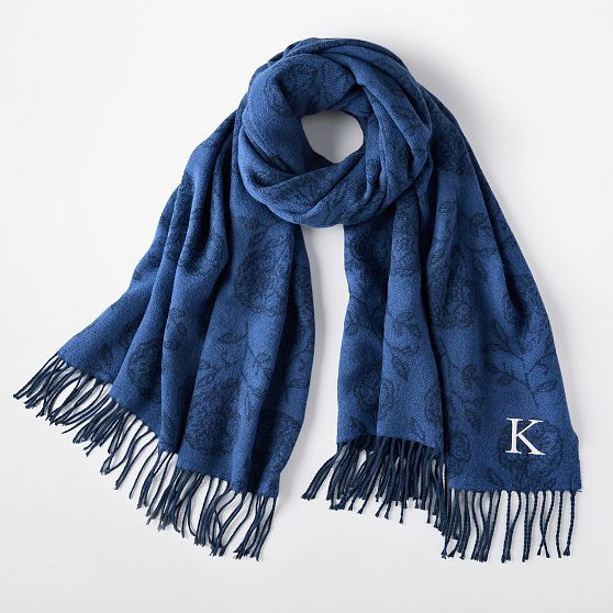 Block Print Italian Blanket Scarf | Mark and Graham