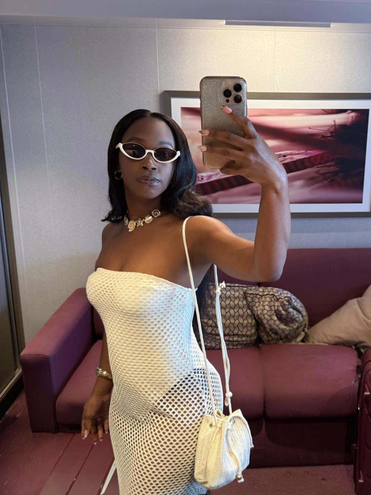 This dress was perfect for our excursion in Nassau ❤️‍🔥🛳️ #HoneymoonLooks