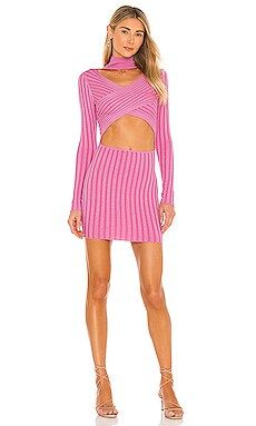 superdown Alora Wrap Mini Dress in Pink from Revolve.com | Revolve Clothing (Global)