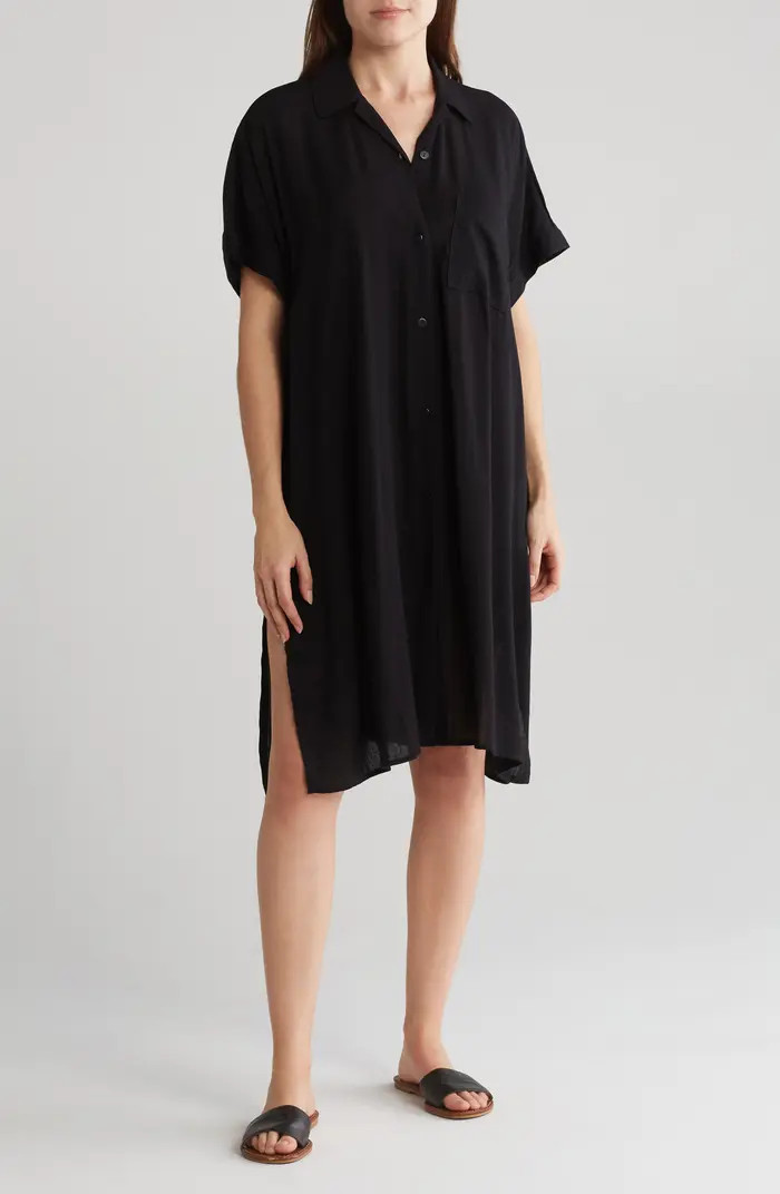 Everyday Button-Down Beach Cover-Up Tunic | Nordstrom Rack