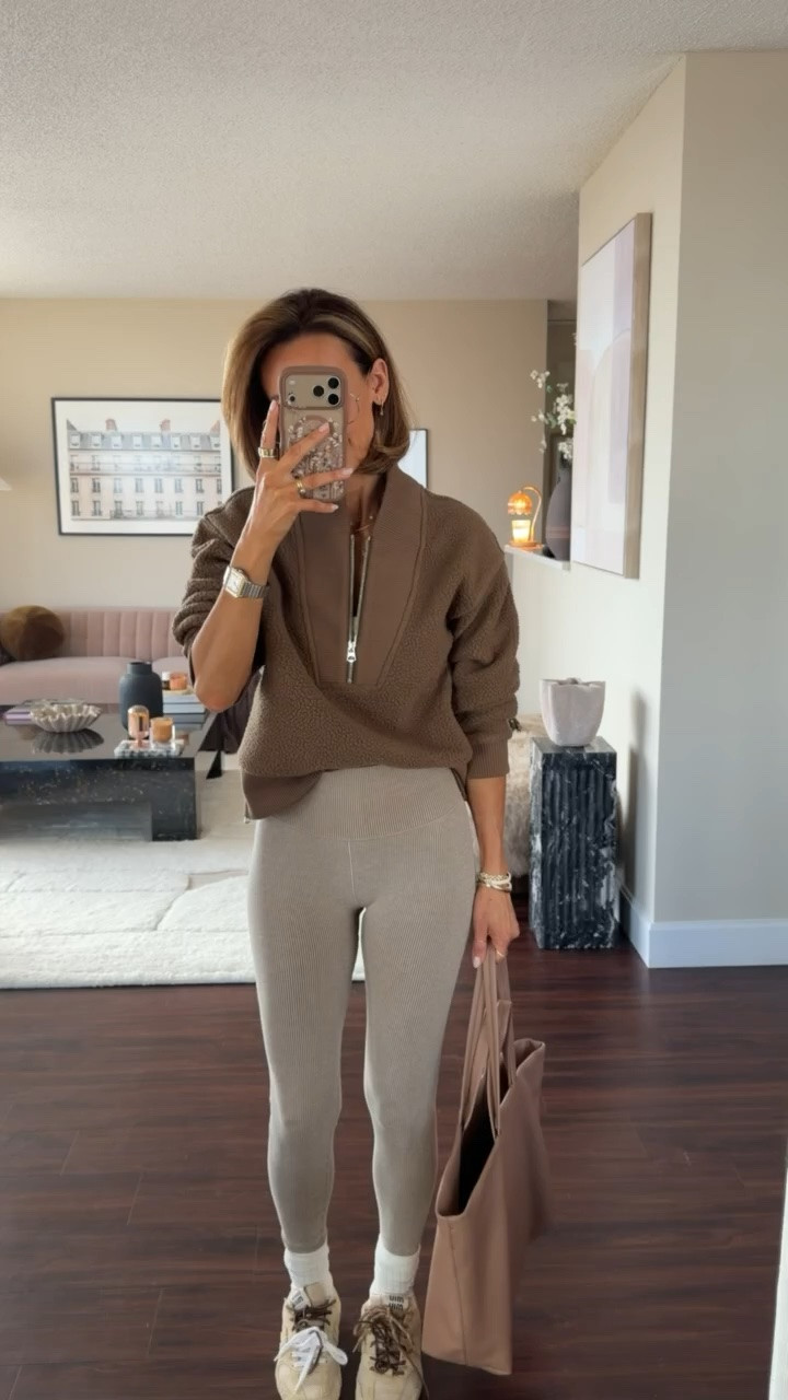 Cutest Pilates outfit today with these ribbed leggings and fuzzy sweater!

#LTKActive #LTKmorningroutine #LTKootd
