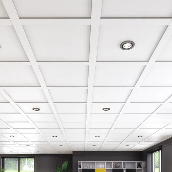 80 Sq. ft. Suspended Ceiling Tile and Grid Kit | Wayfair North America