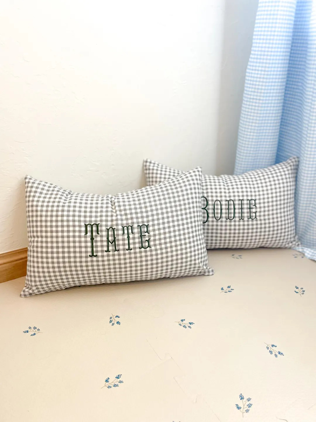 Personalized Nursery Sham, Crib Pillowcase, Embroidered Sham, Personalized Babyshower Gift, Monog... | Etsy (US)