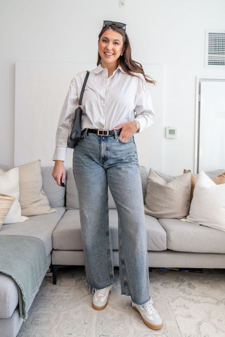 Casual spring outfit idea worn wide leg jeans 


size 10 fashion | size 10 | Tall girl outfit | tall girl fashion | midsize fashion size 10 | midsize | tall fashion | tall women | spring outfit 

#LTKmidsize #LTKSeasonal #LTKstyletip