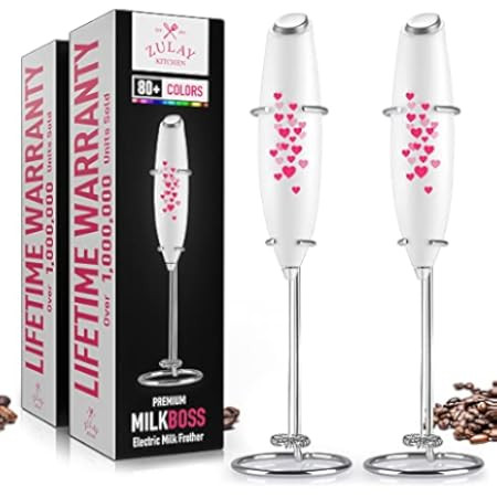 PowerLix Milk Frother Handheld Battery Operated Electric Whisk Foam Maker For Coffee, Latte, Capp... | Amazon (US)