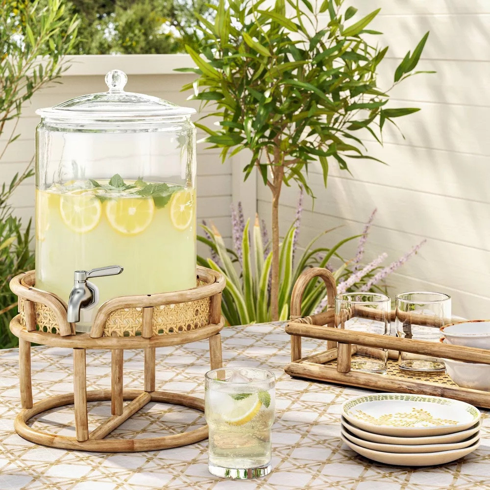 Drink dispenser holder 

#LTKHome #LTKSeasonal #LTKSaleAlert