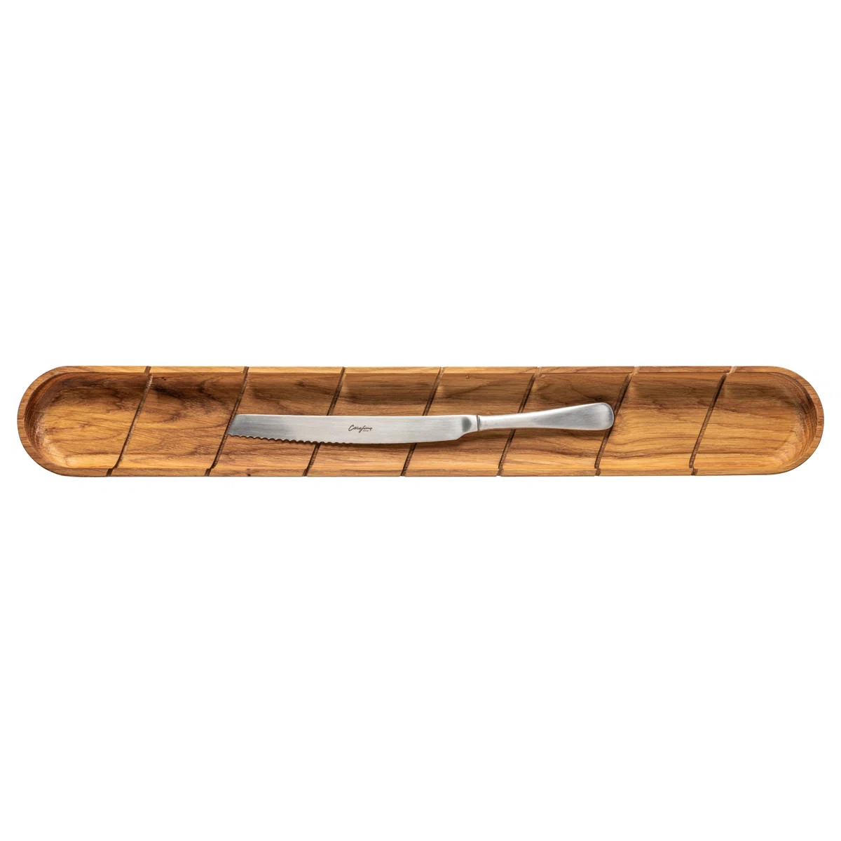 Casafina Pacifica Gift Oak Baguette Board with Bread Knife | Wayfair North America