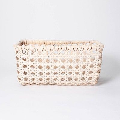 11" x 8" Rattan Turntum Weave Basket Natural - Threshold™ designed with Studio McGee | Target