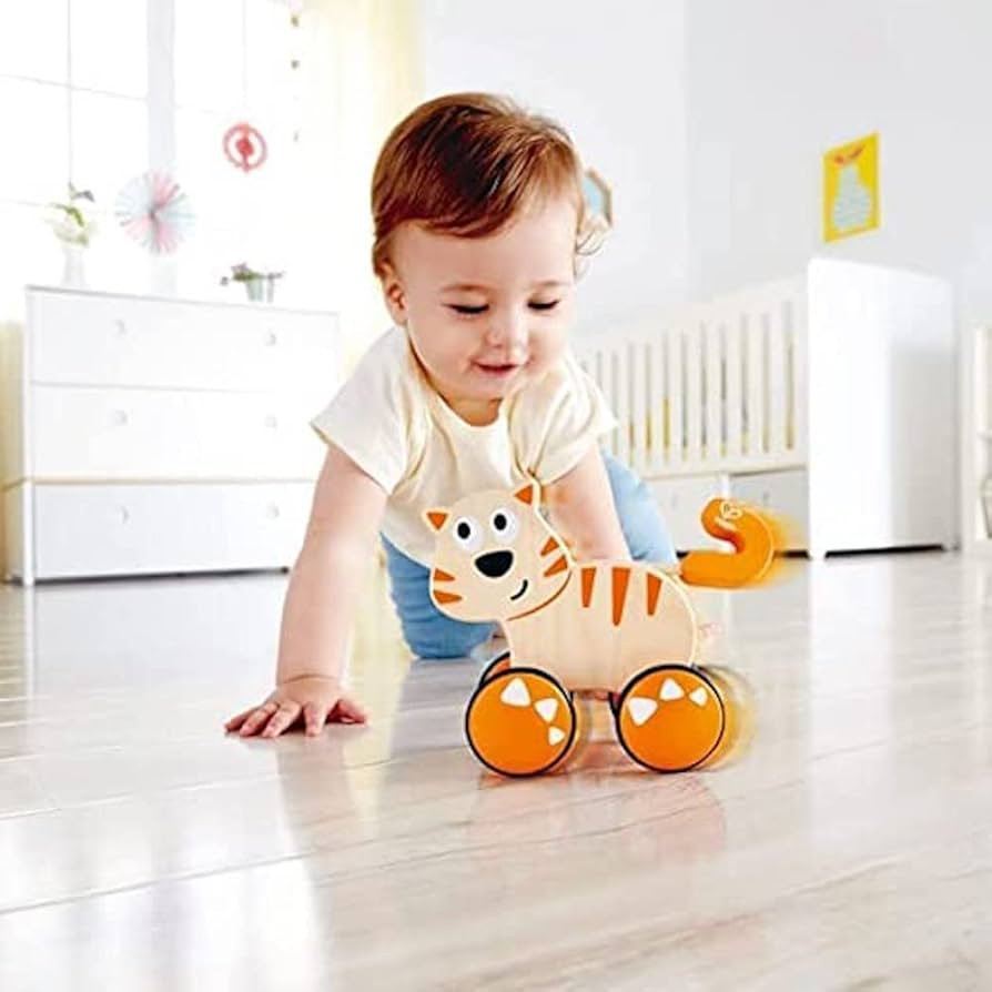 Hape Cat Wooden Push Activity Toy - Toddlers 12 Months | Amazon (US)