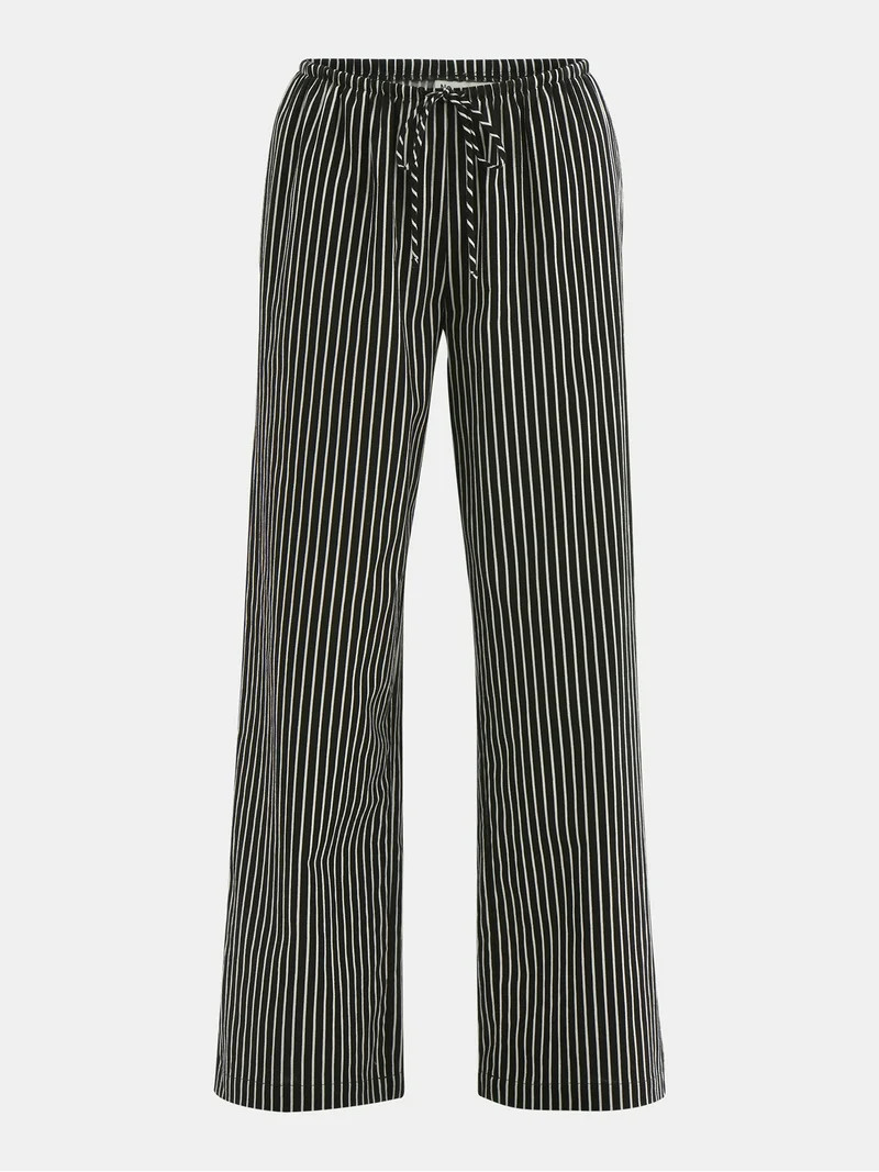 No Boundaries Cotton Pull-On Wide-Leg Beach Pants, Women's | Walmart (US)