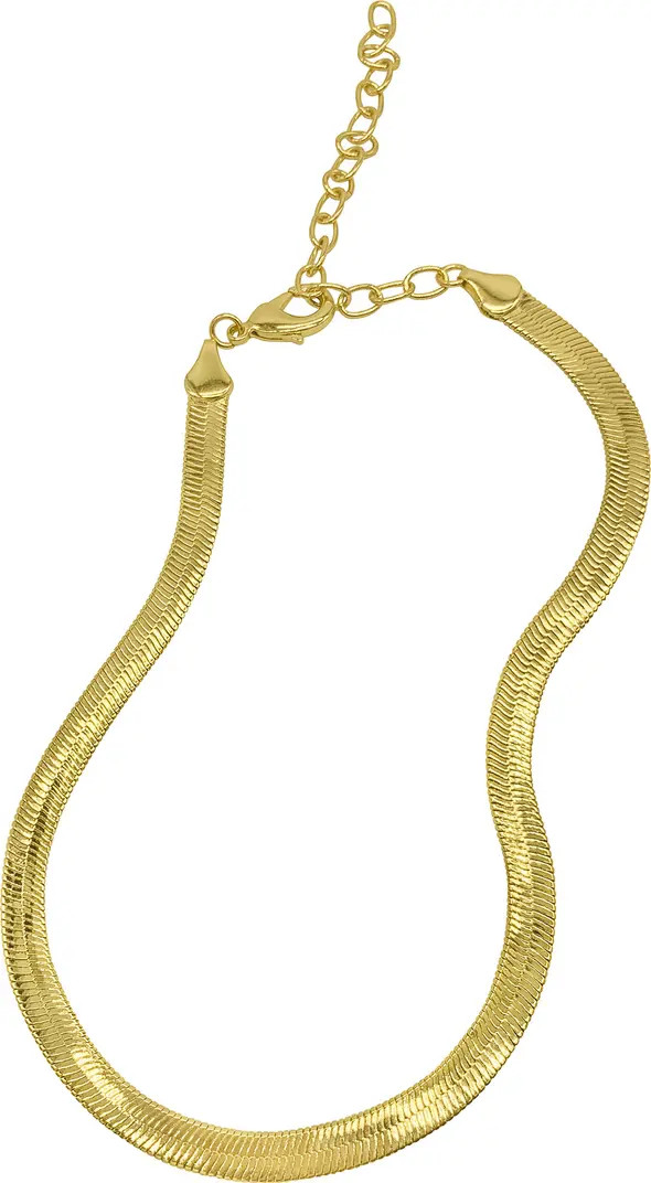 14K Gold Plated Snake Chain Collar Necklace | Nordstrom Rack