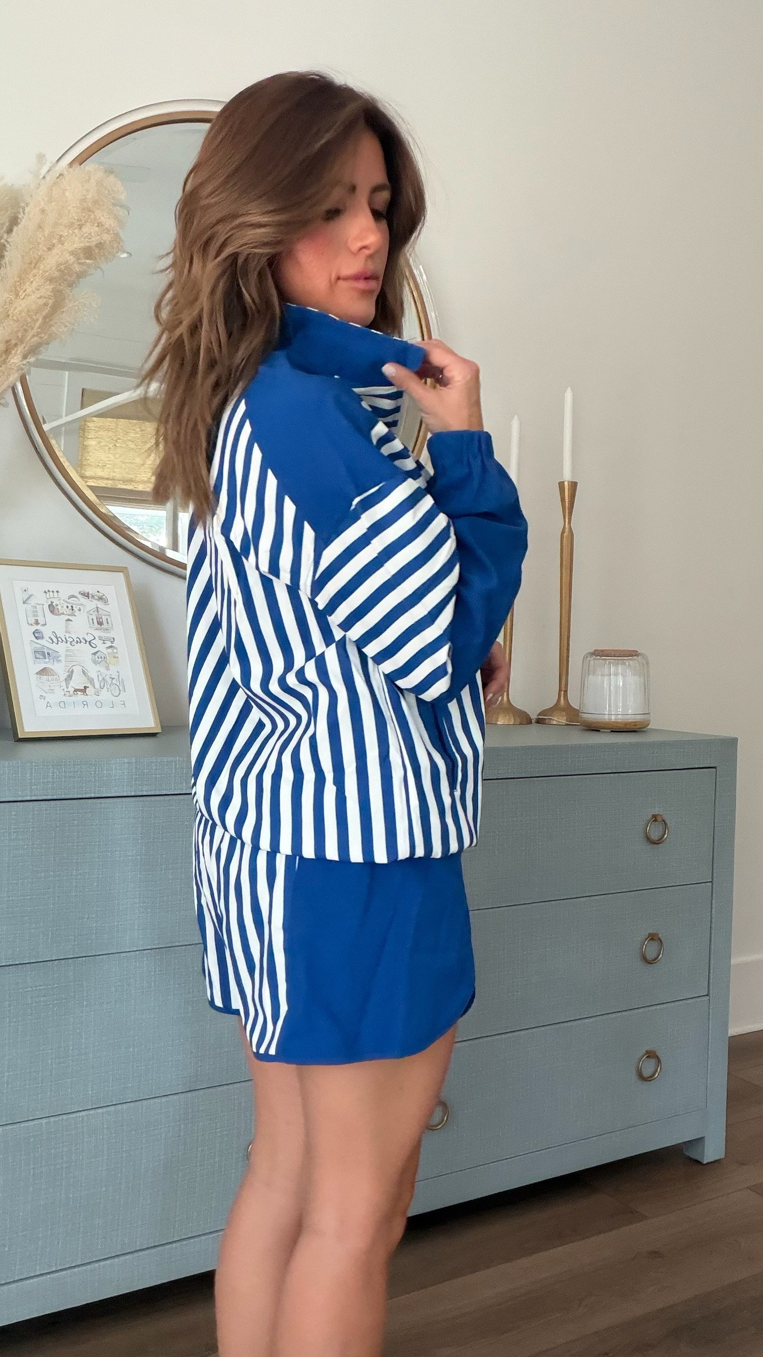 A sporty striped matching set that’s perfect for casual days and on-the-go style.

striped matching set, sporty outfit, blue outfit, casual outfit, athleisure outfit, matching set, striped jacket, sporty shorts, travel outfit, weekend outfit, everyday outfit, activewear style, casual style, comfy outfit, transitional outfit, early fall outfit, fall athleisure, airport outfit, relaxed style, sporty chic outfit 

 #LTKootd #LTKOver40