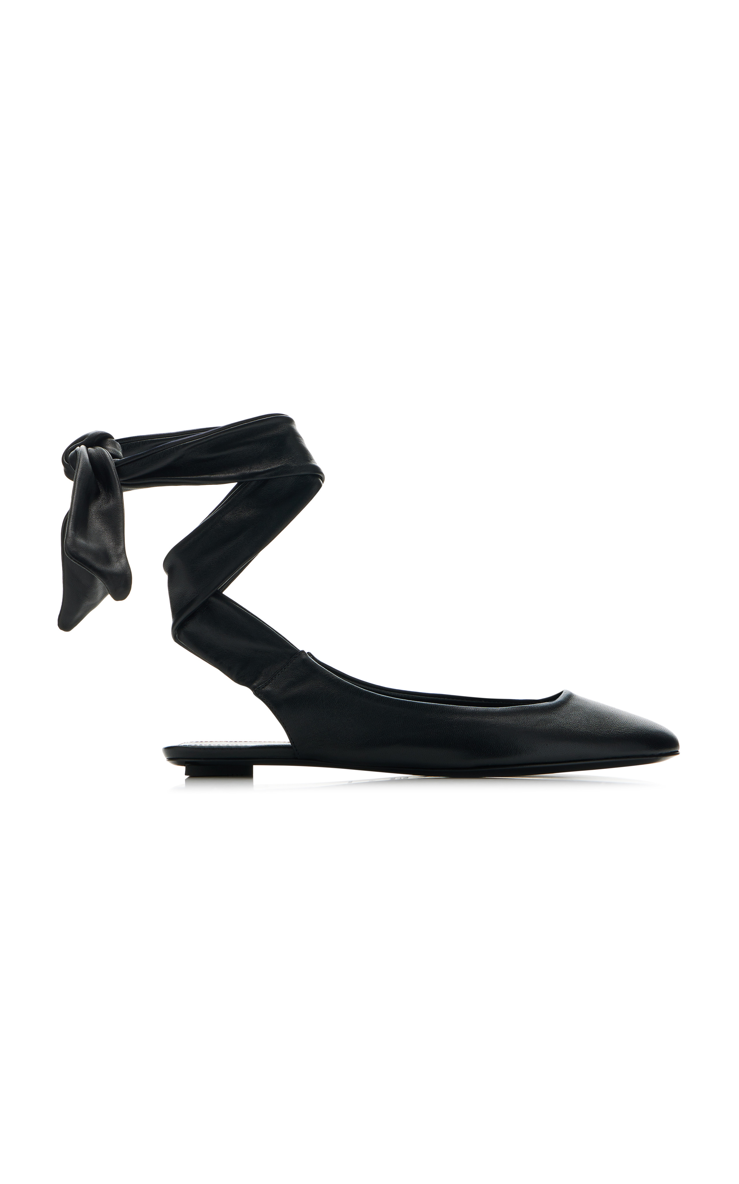 Cloe Lace-Up Leather Ballet Flats | Moda Operandi (Global)