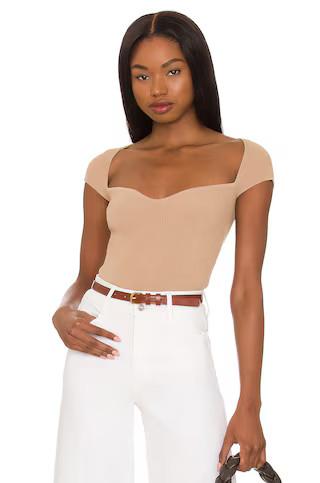 superdown Rachelle Knit Top in Nude from Revolve.com | Revolve Clothing (Global)