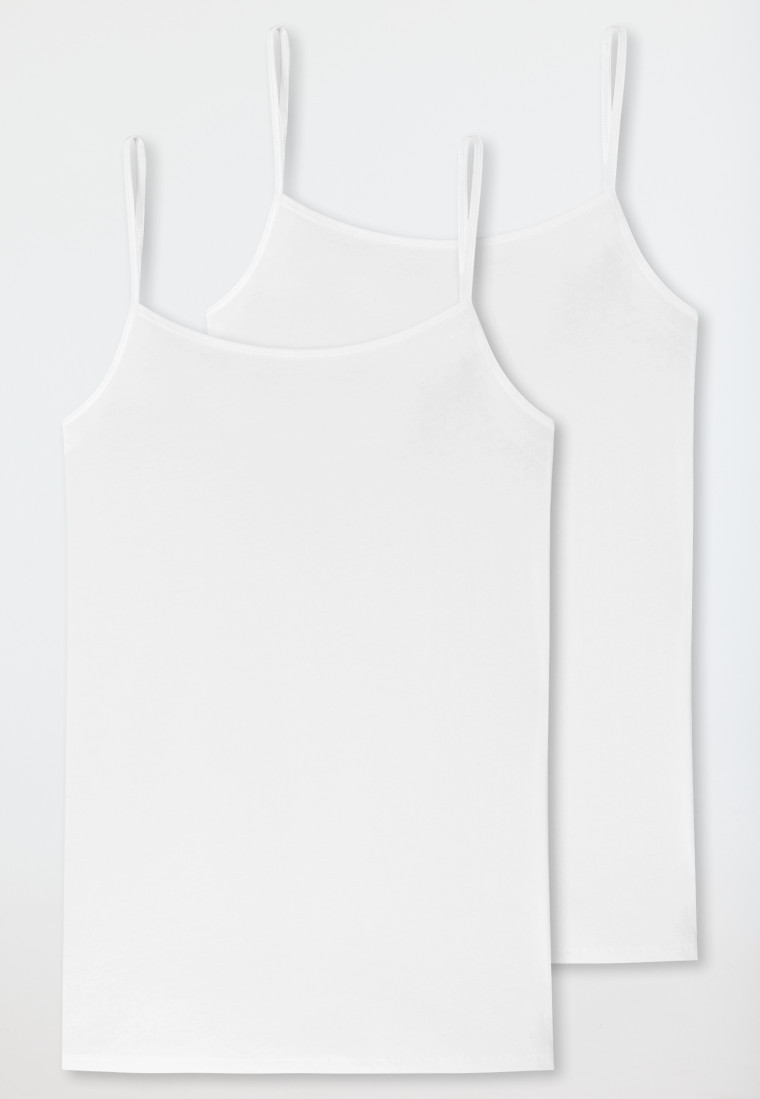 Spaghetti-Top 2er-Pack wei\u00df - 95/5 | SCHIESSER | schiesser.com DE