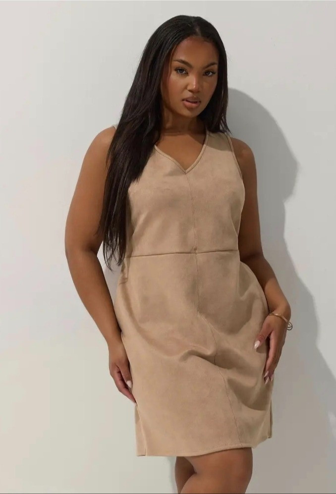 Faux suede petite mini dress.Petite fashion. Petite style and outfits. For more petite tips and finds glambutfirstcoffee.com

#LTKPetite