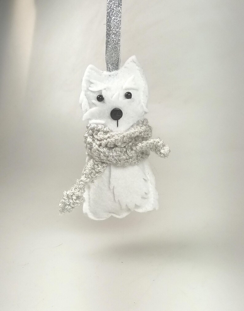 Felt West Highland White Terrier Dog, Handmade Twig Tree Decoration, Ideal Gift, Dog Lover, Easy ... | Etsy (US)