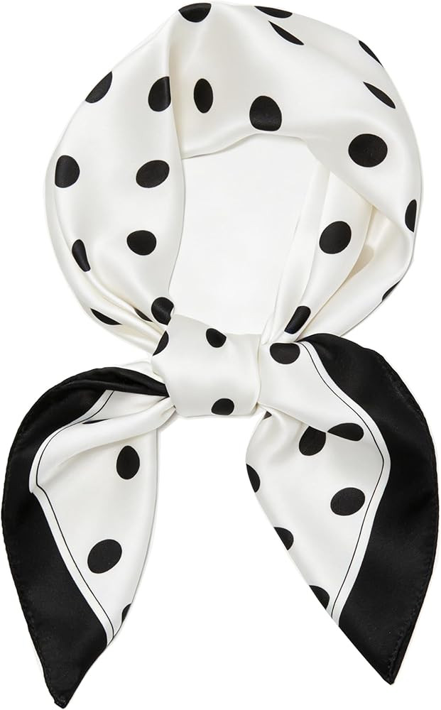 Moketiere Head Scarf for Women - Hair Scarf Silk Feeling Bandanas 27.5" Square Scarves Printed Ne... | Amazon (US)