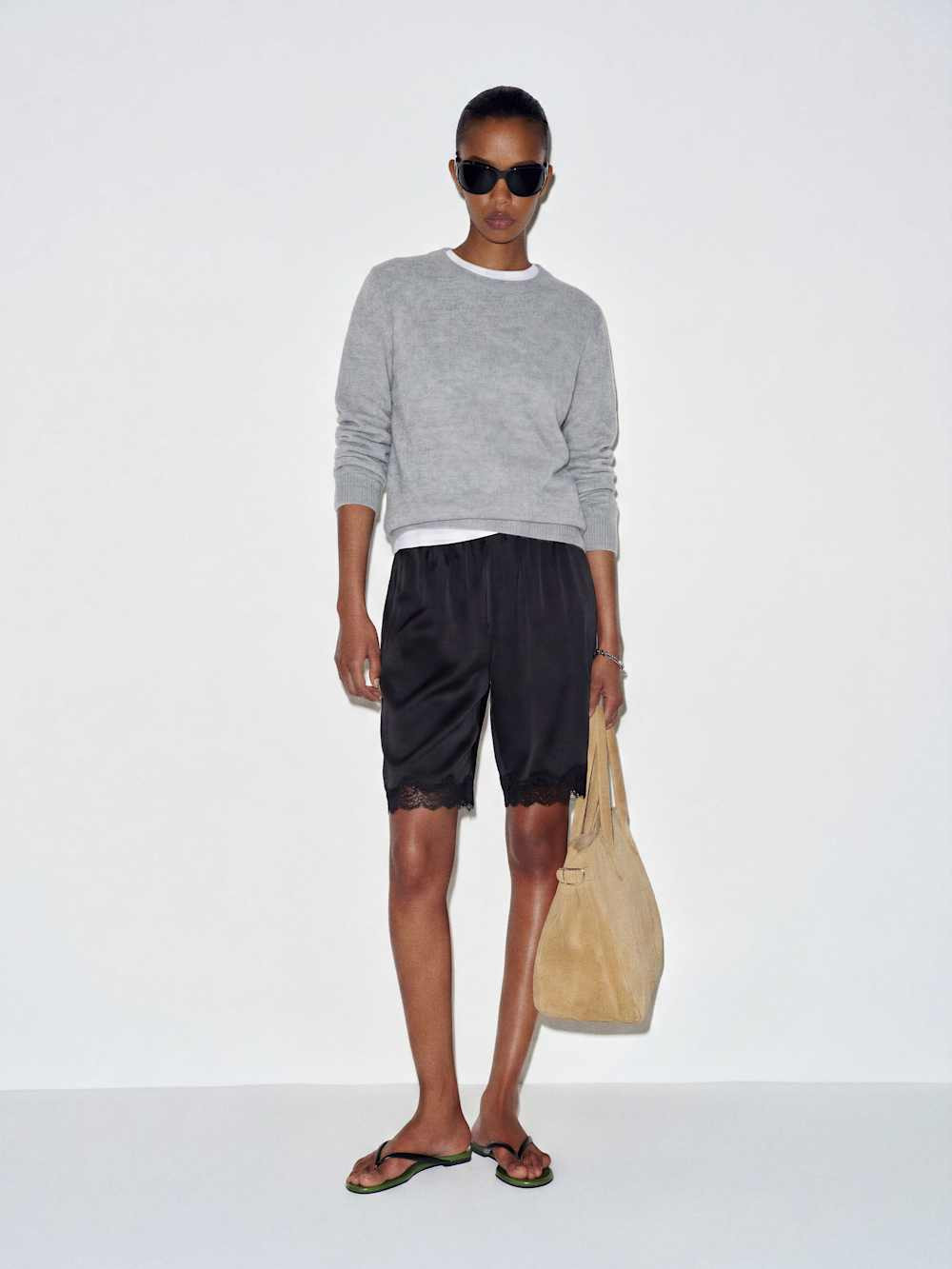 Clara Silk Bermuda Short | Reformation (Global)