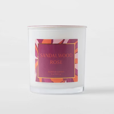 5oz Glass Jar Sandalwood Rose Candle - Opalhouse™ | Target