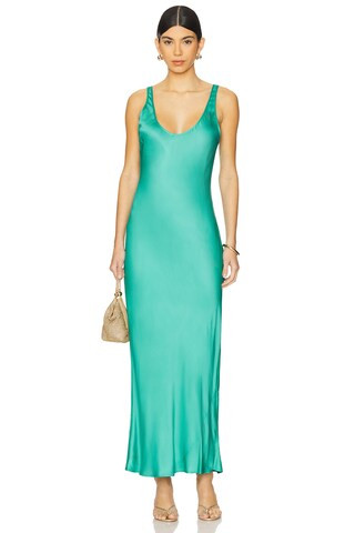 Akiya Tank Dress in Bright Jade | Revolve Clothing (Global)