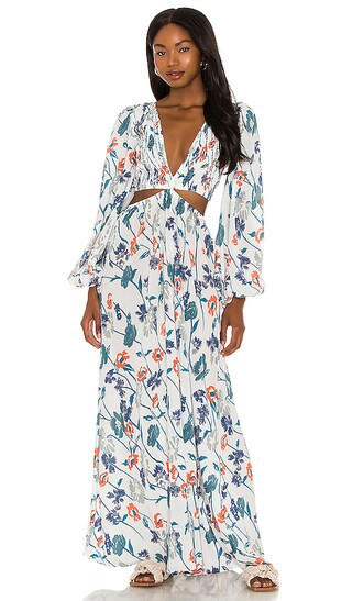 Julie Maxi Dress in Taman | Revolve Clothing (Global)