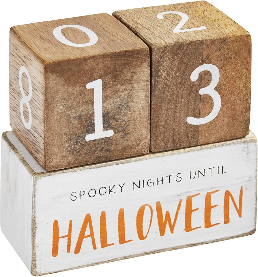 Mud Pie Multi Holiday Countdown Block Set, 3.5" x 4" | Amazon (US)