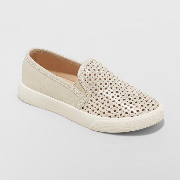 Girls' Mabli Metallic Chop Out Sneakers - Cat & Jack™ | Target