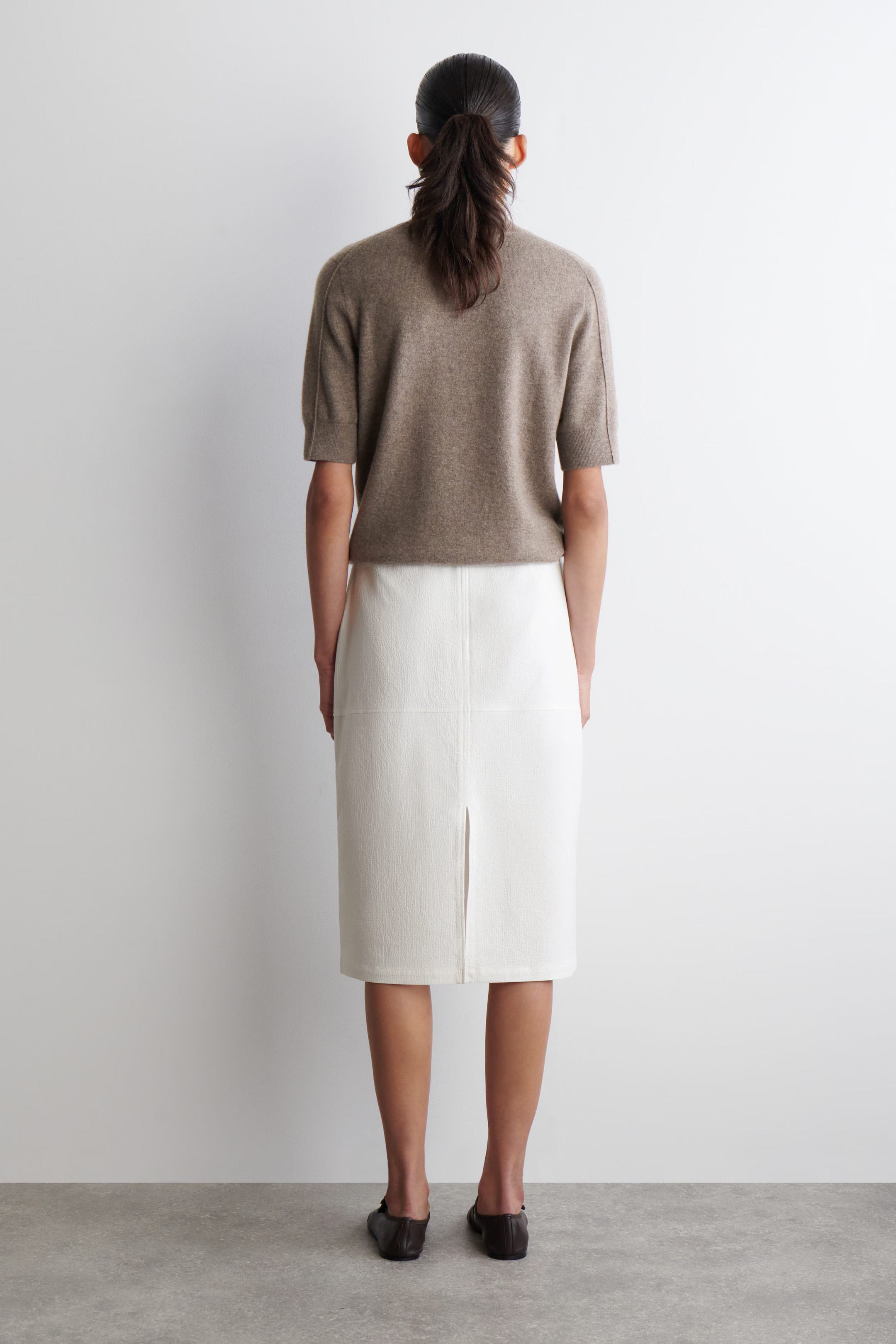 COTTON PENCIL SKIRT - WHITE | COS | COS UK