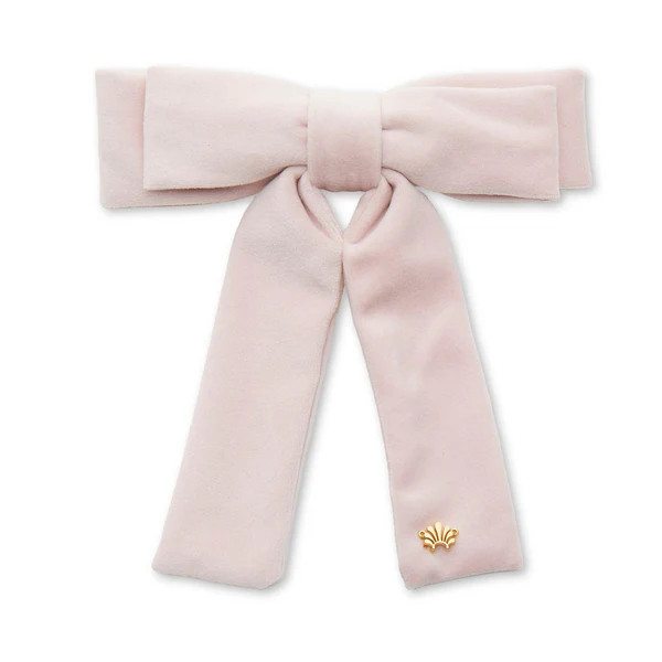 PINK VELVET ANTOINETTE BOW BARRETTE | LELE SADOUGHI