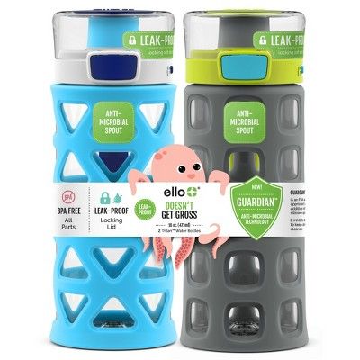 16oz 2pk Plastic Dash Water Bottles - Ello | Target
