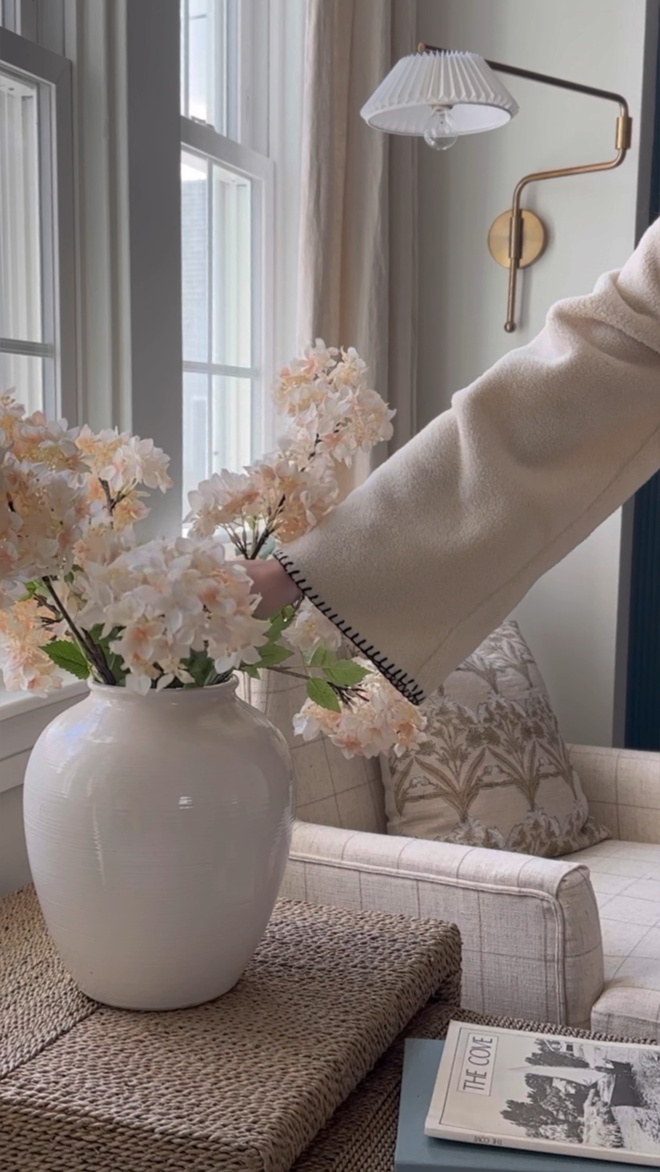 Layers and organic bends make for a full look when it comes to creating a Spring arrangement with faux stems. @crowdedtableco has a beautiful collection of stems to bring the season into your home, and you can shop my favorites over on my LTK shop! #crowdedtableco #ad 