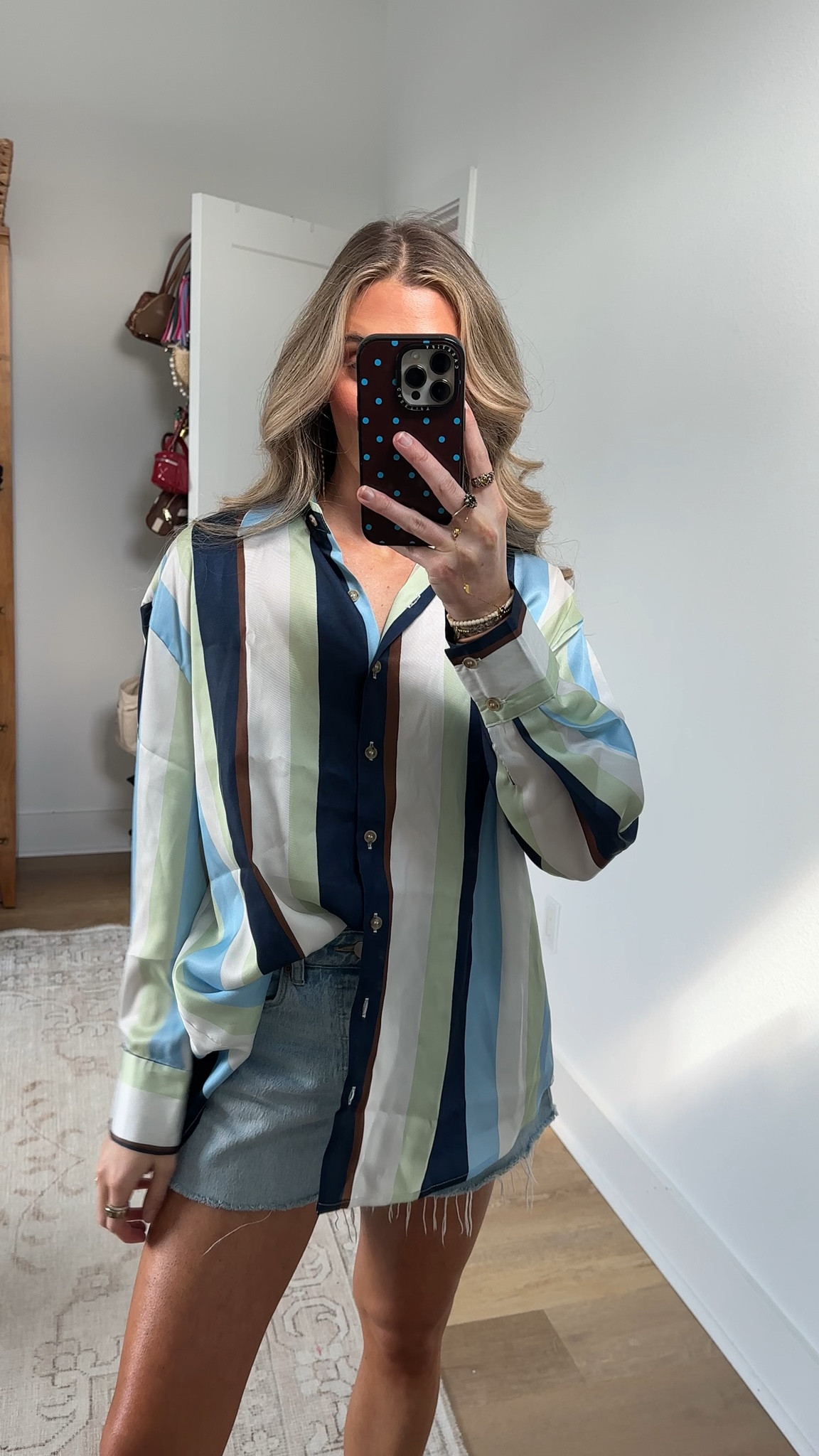 Amazon size small Chevara Women’s Oversized Button Down Shirt Long Sleeve Striped Printed Business Shirts Work Tops

#LTKootd #LTKSaleAlert #LTKSeasonal