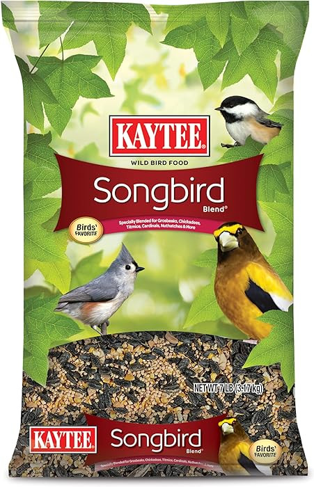 Kaytee Songbird Wild Bird Seed Food, Blended for Grosbeaks, Chickadees, Titmice, Cardinals, Nutha... | Amazon (US)