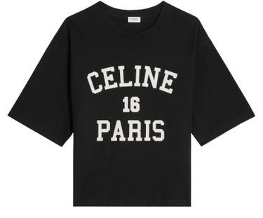 Celine Paris t-shirt in cotton jersey - CELINE | 24S US