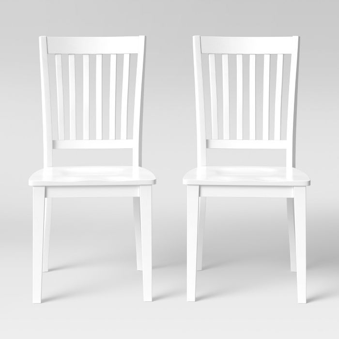 2pk Holden Slat Back Dining Chairs - Threshold™ | Target