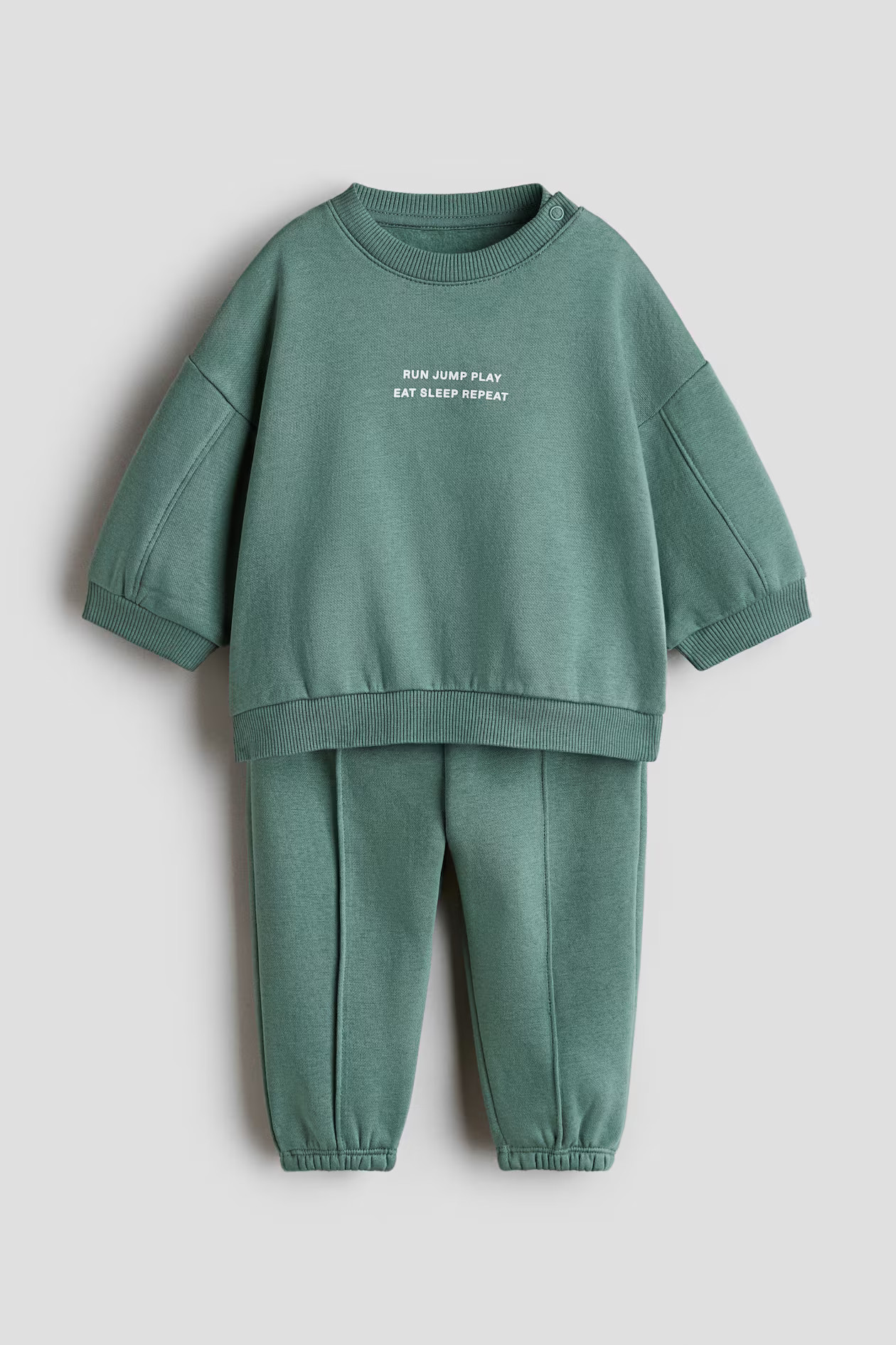 2-Piece Printed Sweatshirt and Joggers Set | H&M (US + CA)