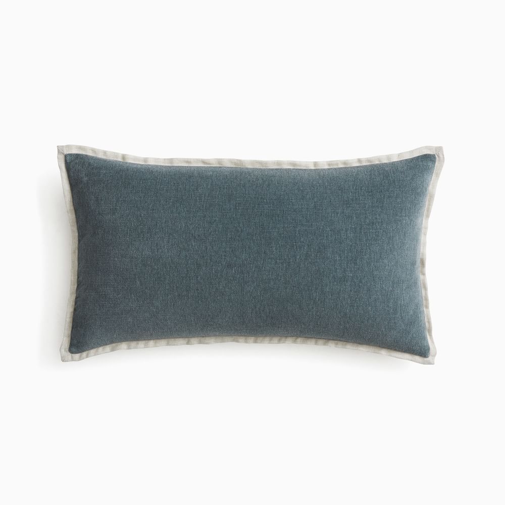 Classic Cotton Velvet Pillow Cover, 20&amp;quot;x20&amp;quot;, Burnt Umber | West Elm (US)