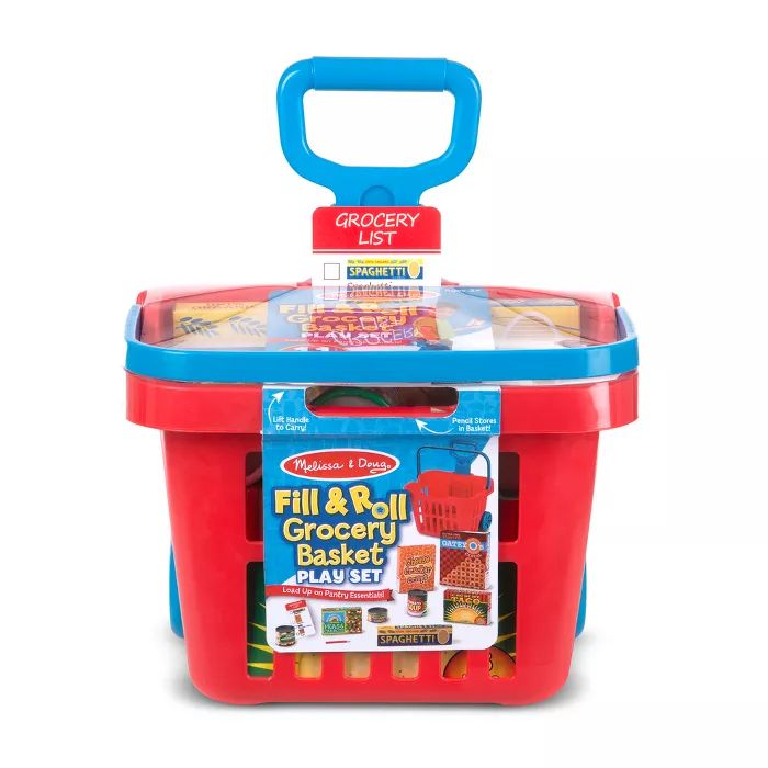 Melissa & Doug Fill & Roll Grocery Basket Playset | Target