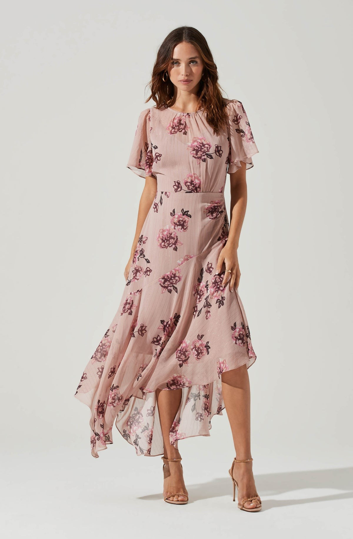 Flutter Sleeve Midi Dress | ASTR The Label (US)